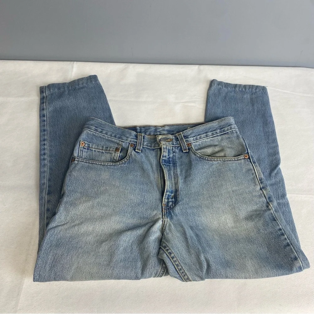 Vintage Levis 512 Jeans Men 32x27.5 Blue Slim For Tapered Leg 90s Y2K
